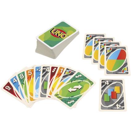 Uno Nothin But Paper Family Card Game 7 Years Multicolor