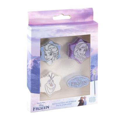 Forma De Caractere De Borracha Frozen Ii 4 Unidades One Size Multicolor