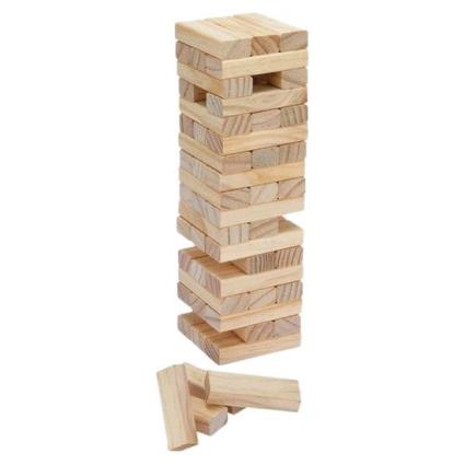 Torre De Madeira 57 Peças One Size Beige
