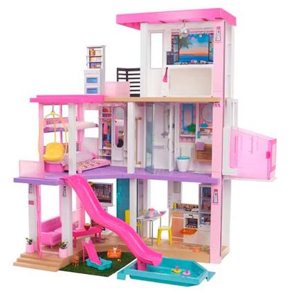 Dia Noite Dreamhouse 2021 3 Andares Casa De Boneca Brinquedo Com Acessórios 3 Years Multicolor