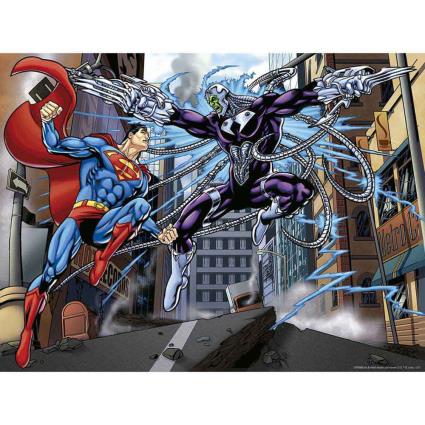 Quebra-cabeça Lenticular Superman Vs Braniac Dc Comics 500 Peças One Size Multicolor
