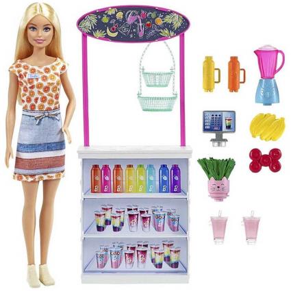 Loja De Smoothie De Boneca Loira Com Acessórios E Loja De Sucos E Vitaminas One Size Multicolor