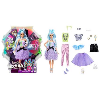 Boneca Articulada Com Cabelo Azul E Extra Deluxe 30 Visual Com Boneca Roupas One Size Multicolor