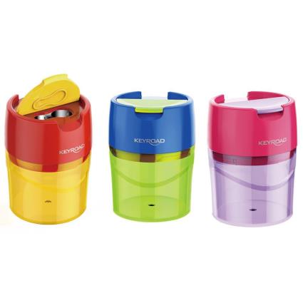 Afiador De Dois Furos Com Vasilhame Sortida Metal One Size Multicolor