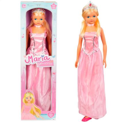 Boneca Princesa Grande 105 Cm One Size Pink