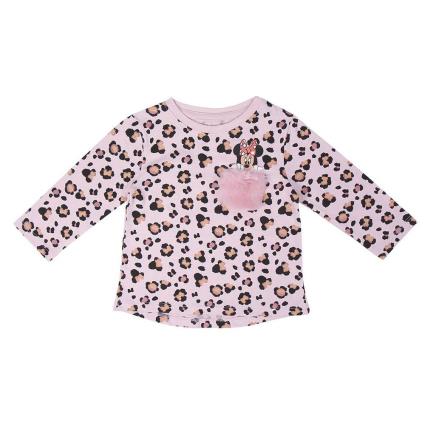 Camiseta De Manga Comprida Minnie 18 Months Pink