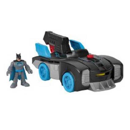 Dc Batmóvel Com Carro De Brinquedo Do Batman Lança Projéteis Com Figura Transformable One Size Multicolor