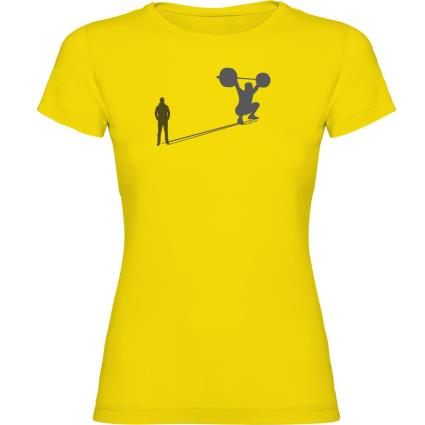 Camiseta De Manga Curta Train Shadow XL Yellow