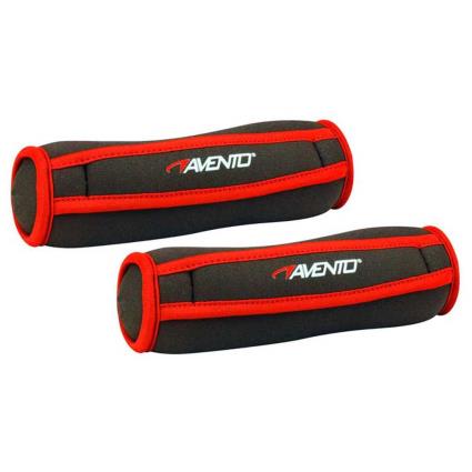 Soft Neoprene Dumbbell 500gr 2 Units One Size Black / Red