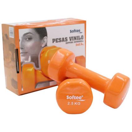 Vinyl Dumbbells Set 2.5 Kg 2.5 kg Orange