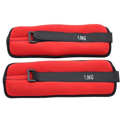 Adjustable Ankle / Wrist Weight Set 1 Kg 1 kg Red