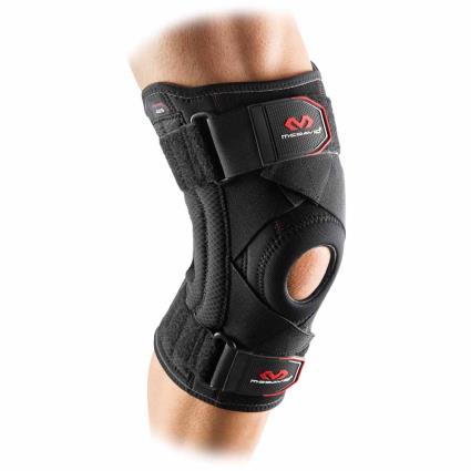 Knee Support With Stays And Cross Straps M Black