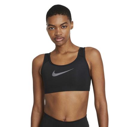 Dri Fit Swoosh Icon Clash Medium Support Strappy S Black / Dk Smoke Grey
