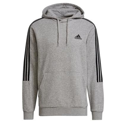 Capuz Essentials Cut 3 Stripes XL Medium Grey Heather / Black