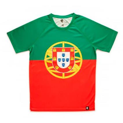 Camiseta De Manga Curta Portuguesa L Green / Red / Yellow