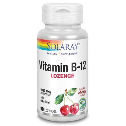 Vitamina B-12+Ácido Fólico 1000mcgr 90 Unidades One Size