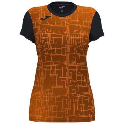 Camiseta De Manga Curta Elite Viii L Black / Orange
