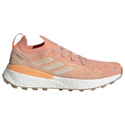 Tênis Trail Running Terrex Two Ultra Primeblue EU 38 Ambient Blush / Wonder White / Solar Red