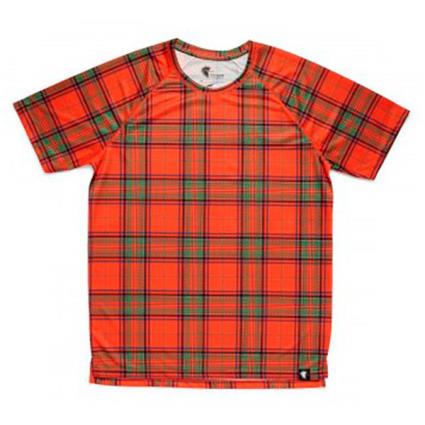 Camiseta De Manga Curta Scottish M Red / Green / Black