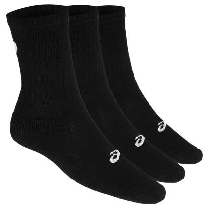 Meias Crew 3 Pares EU 39-42 Black
