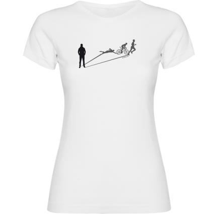 Camiseta De Manga Curta Triathlon Shadow M White
