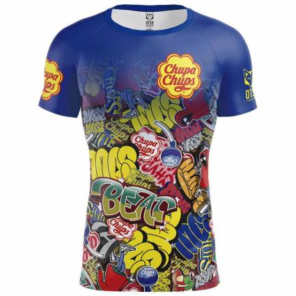 Camiseta De Manga Curta Chupa Chups Graffiti M Black