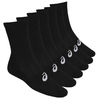 Meias Crew 6 Pares EU 47-49 Performance Black