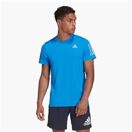 Camiseta Manga Curta Own The Run S Blue Rush / Reflective Silver