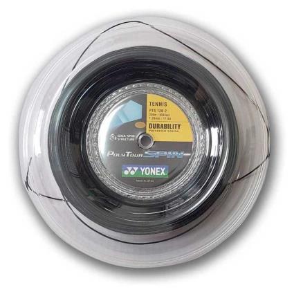 Corda Do Carretel De Tênis Poly Tour Spin 200 M 1.20 mm Black