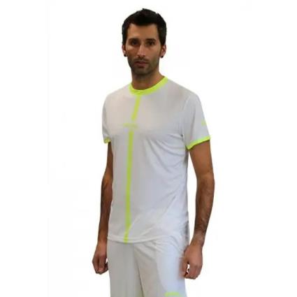 Camiseta De Manga Curta Tipex M White / Yellow Fluor