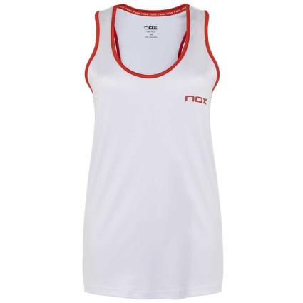 Camiseta Sem Mangas Team XL White / Red