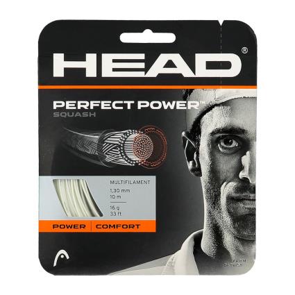Squash Single String Perfect Power 10 M 1.25 mm White