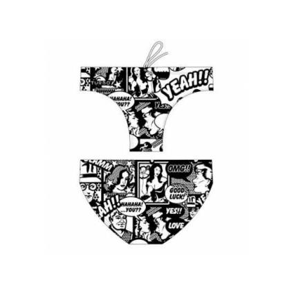 Slip De Banho Yeah Comic S White / Black