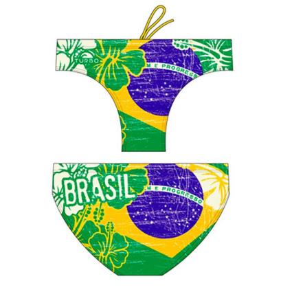 Slip De Banho Brasil Vintage 2013 Waterpolo 4XL yellow / green