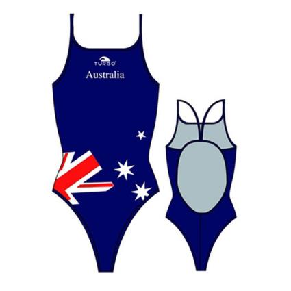 Maiô De Alça Fina Australia Flag 9-10 Years Navy