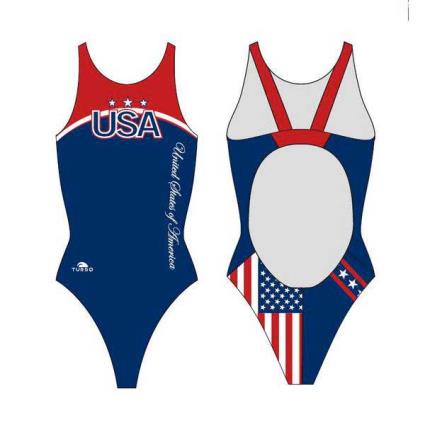 Roupa De Banho Usa 2012 M Red / Navy