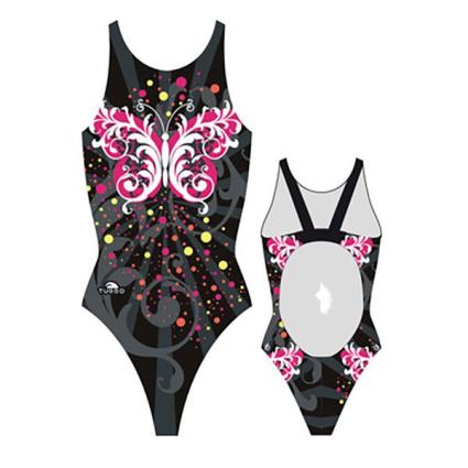 Roupa De Banho Butterfly Stars Pro Resist 7-8 Years Black