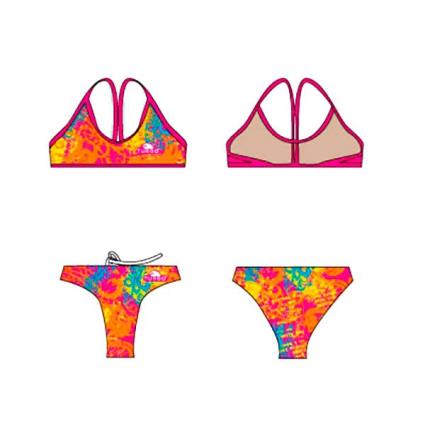 Bikini Dragonette XL Orange / Pink