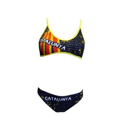 Catalonia Thin Strap Bikini 4XL Black