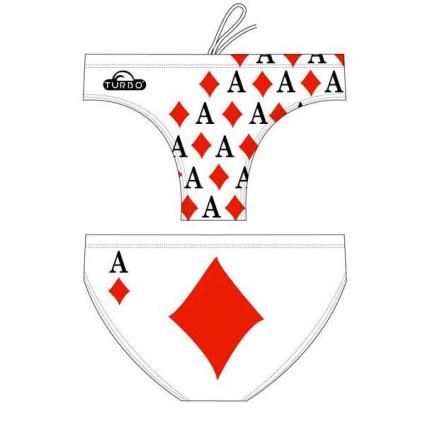 Slip De Banho Ace Of Diamons 5-6 Years White / Red