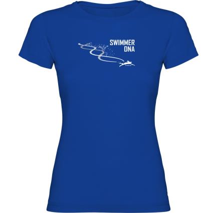 Camiseta De Manga Curta Swimming Dna XL Royal Blue