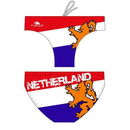 Slip De Banho Netherlands Waterpolo 7-8 Years red / royal