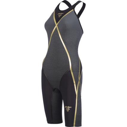 Roupa De Banho Matrix Open Back FR 34 Black / Dark Grey / Gold