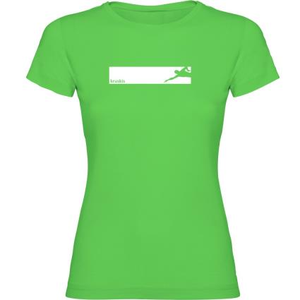 Camiseta De Manga Curta Swim Frame S Light Green