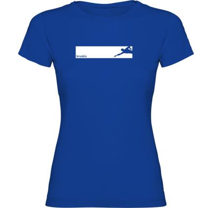 Camiseta De Manga Curta Swim Frame M Royal Blue