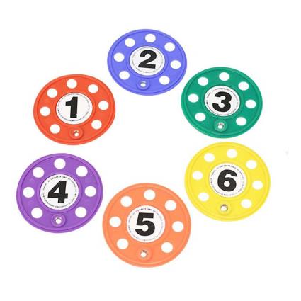Discos Com Orifícios 6 Unidades One Size Multicolour