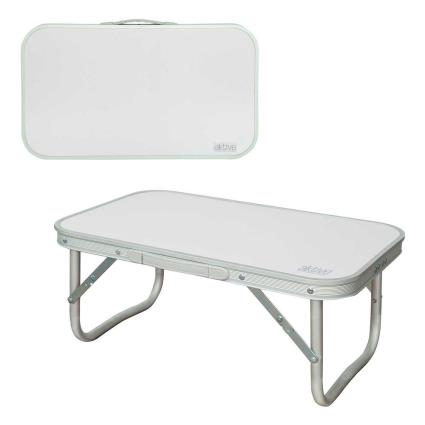 Mesa Baixa Aluminio 56 X 34 X 24 Cm One Size White