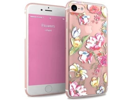 Capa iPhone 6, 6s, 7, 8  Glamour Flowers Rosa