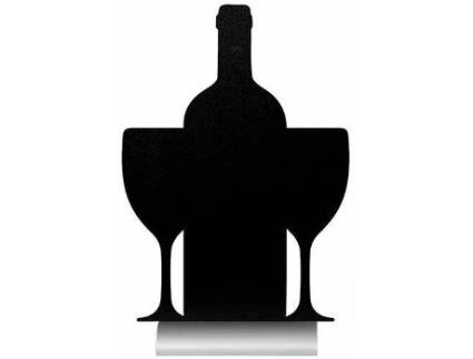 Quadro de Ardósia de Mesa  Vinho Preto