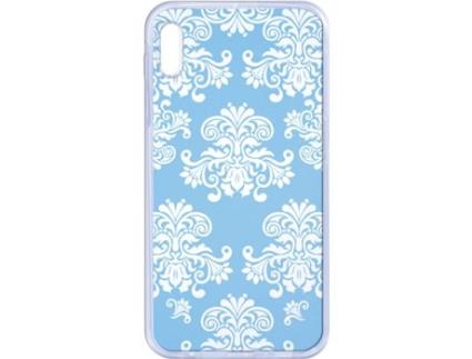 Capa Samsung Galaxy S8  flower01 Azul